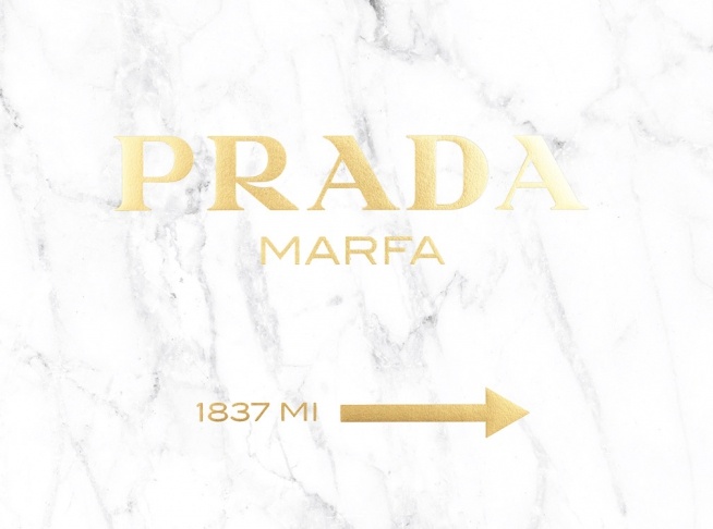 Prada Gold Marble Poster