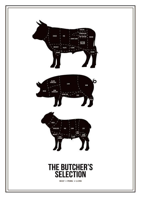 Butchers Selection Poster