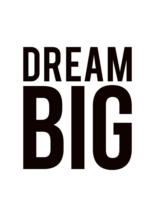 Dream Big Poster