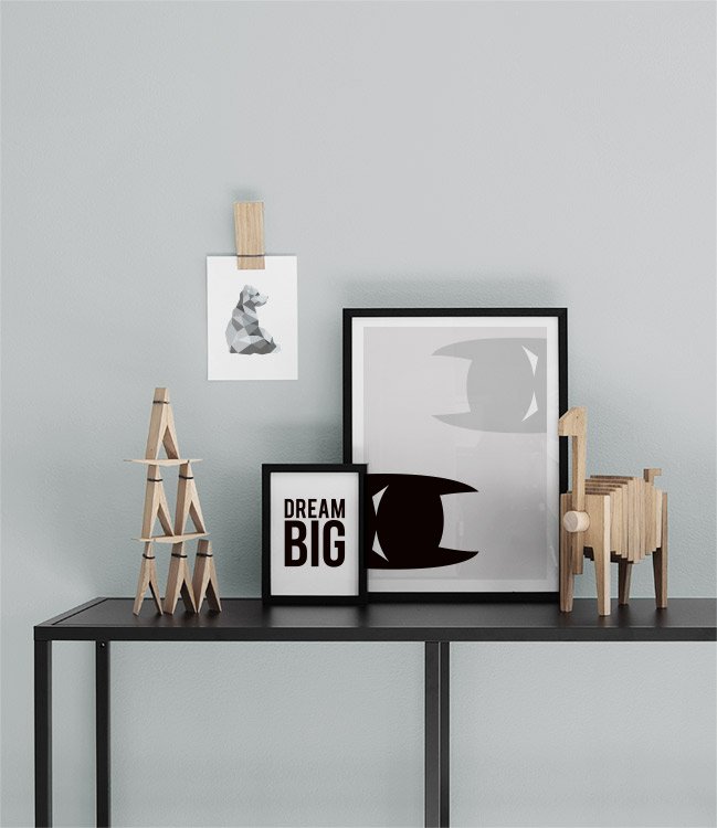 Dream Big Poster / Tipografia em Desenio AB (8199)