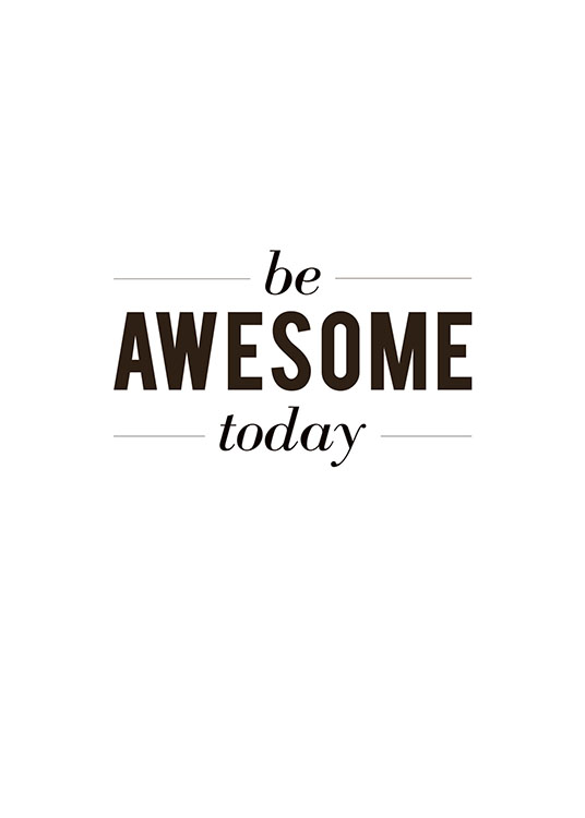 Be Awesome Poster