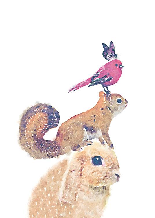 Animal Pyramid Poster