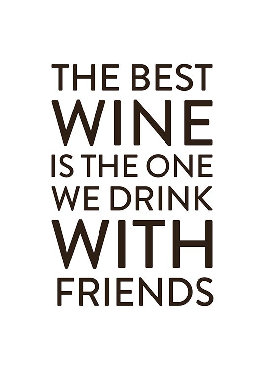 The Best Wine Poster
