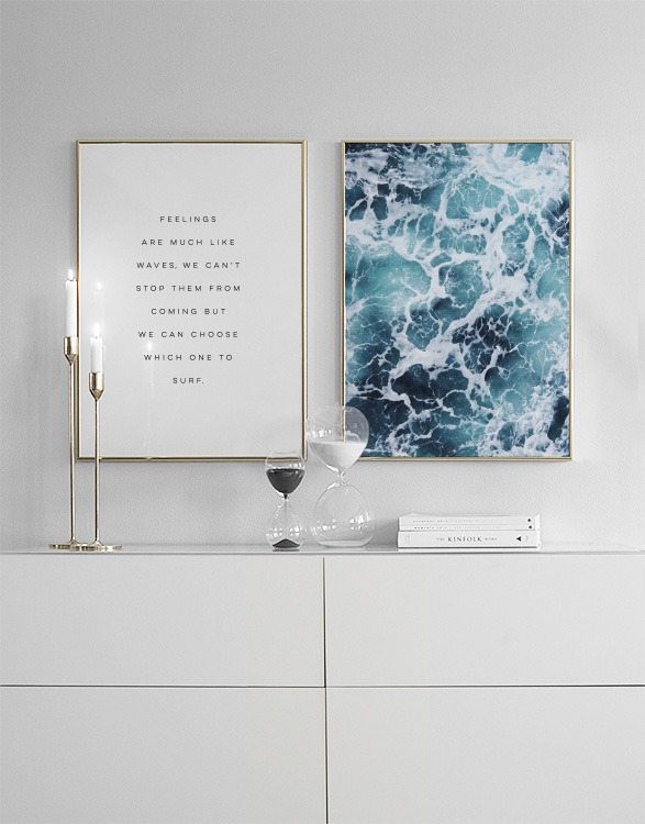 Feelings Poster / Posters com citações em Desenio AB (8302)