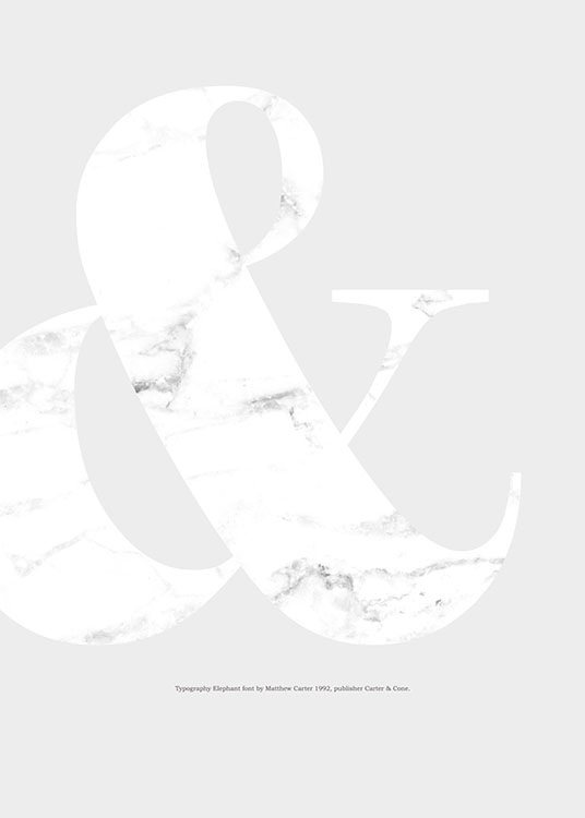& White Marble Poster