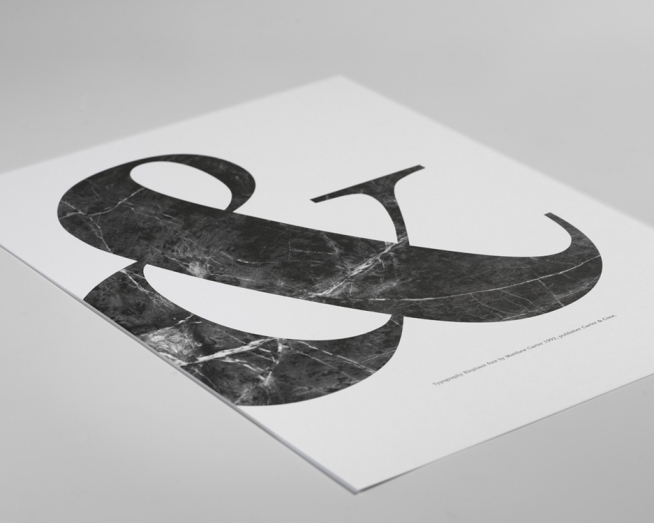 & Black Marble Poster / Tipografia em Desenio AB (8330)