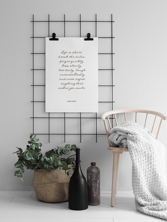 Mark Twain Poster / Posters com citações em Desenio AB (8336)