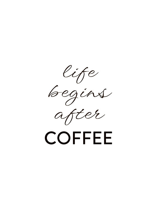 After Coffee Poster