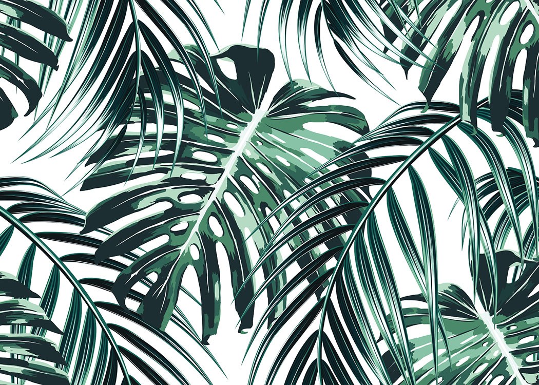 Tropical Leaves Poster