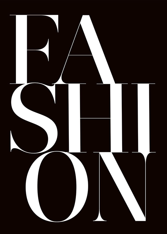 Fashion Black Poster