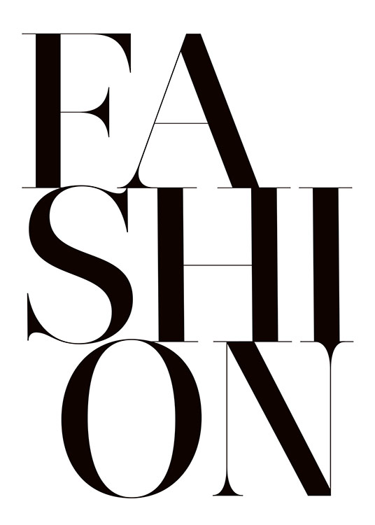 Fashion Poster / Tipografia em Desenio AB (8393)