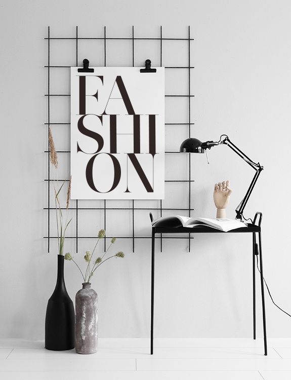 Fashion Poster / Tipografia em Desenio AB (8393)