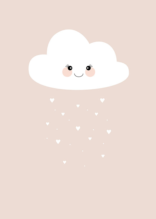 Cloud Pink Poster