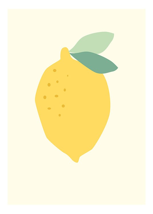 Lemon Poster / Cartazes para crianças em Desenio AB (8464)