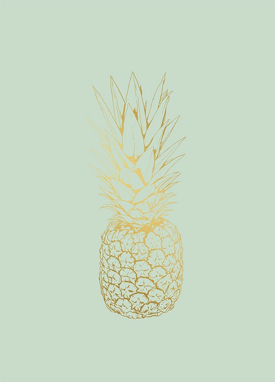 Pastel Pineapple Poster