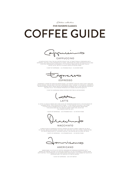 Five Coffee Classics Poster