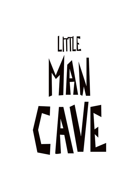 Little Man Cave Poster / Cartazes para crianças em Desenio AB (8875)
