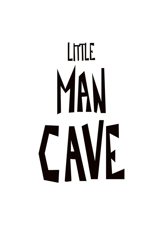 Little Man Cave Poster
