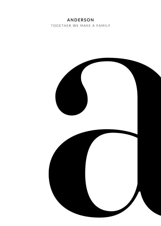 Letter Personal Poster / Tipografia em Desenio AB (pp0024)