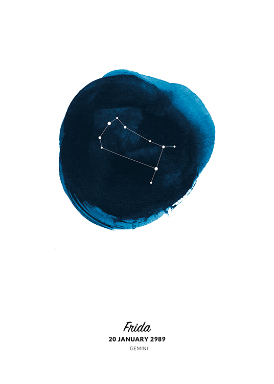 Zodiac Sign Gemini Personal Poster