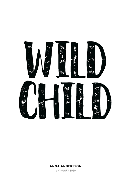 Wild Child Personal Poster