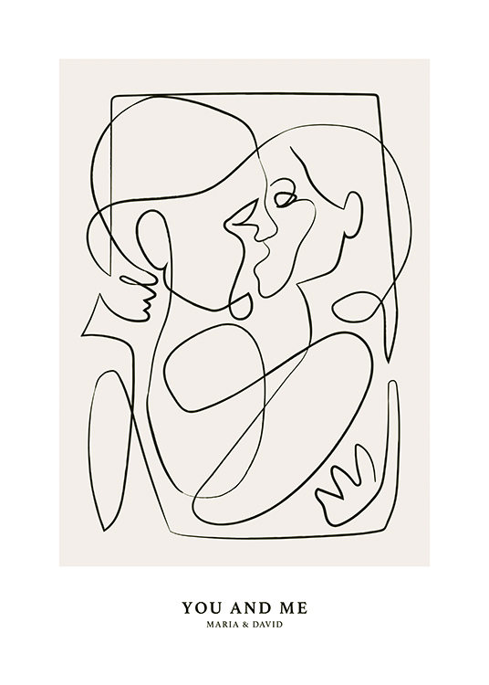 Abstract Figures No2 Personal Poster / Line Art em Desenio AB (pp0246)