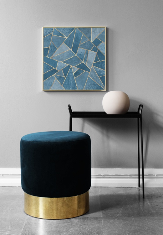 Dusk Blue Stone Poster / 50x50 cm em Desenio AB (pre0027)