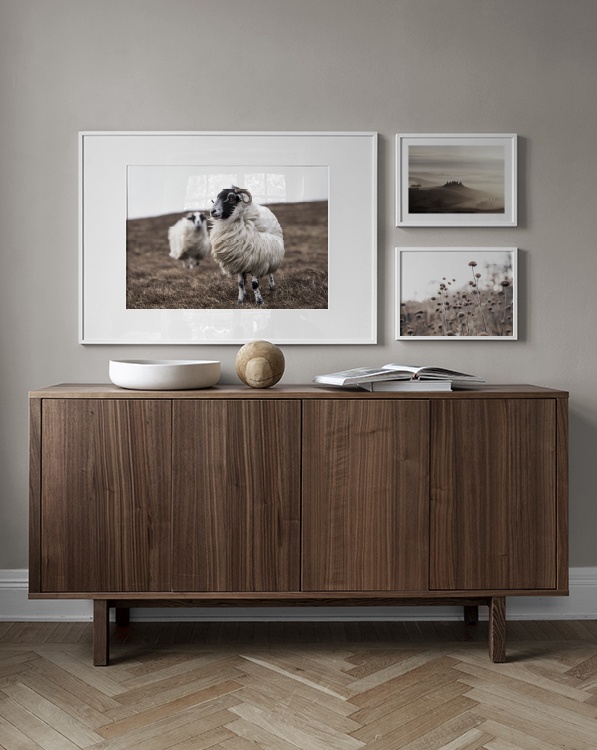 Arredo a tema natura, foto con paesaggio e animali