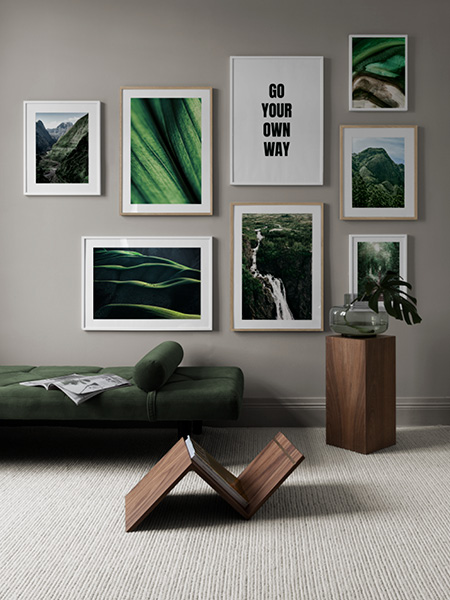 Posters da natureza da Desenio. Imagens de paisagens, montanhas e do mar.